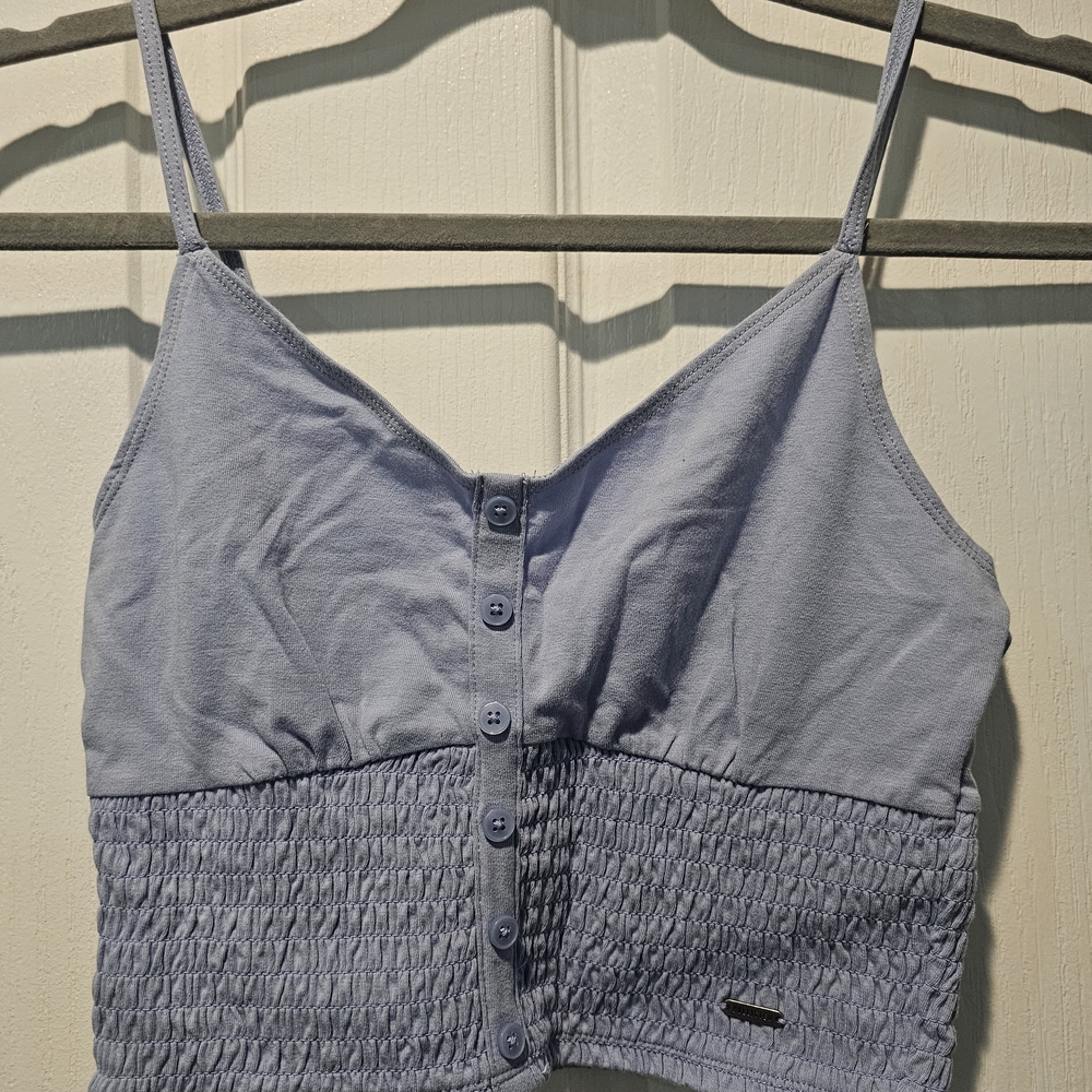 Hollister Light Blue Smocked Camisole